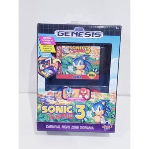 Console Heroes Sonic 3 Carnival Night Zone Sega Genesis Diorama - Brand New